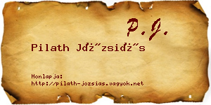 Pilath Józsiás névjegykártya